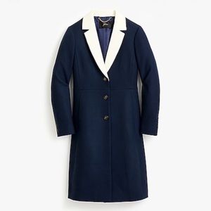 J.Crew Top Coat in Wool, Navy